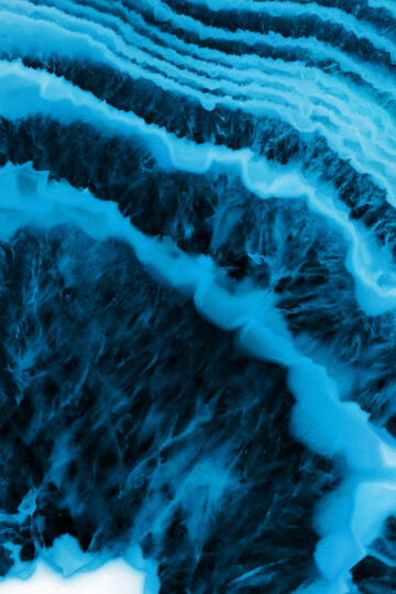 Blauer Kristall