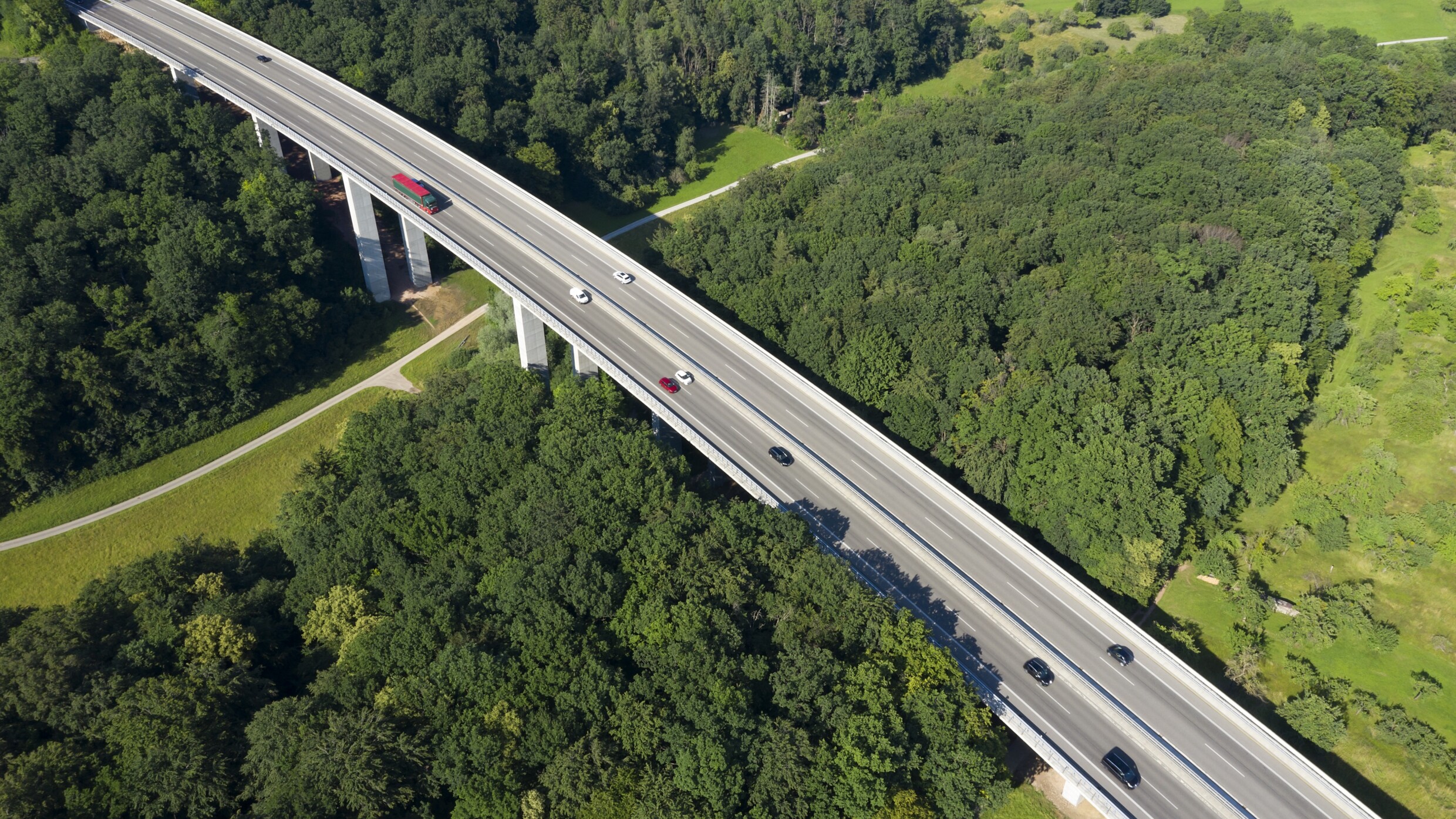 Autobahn von oben