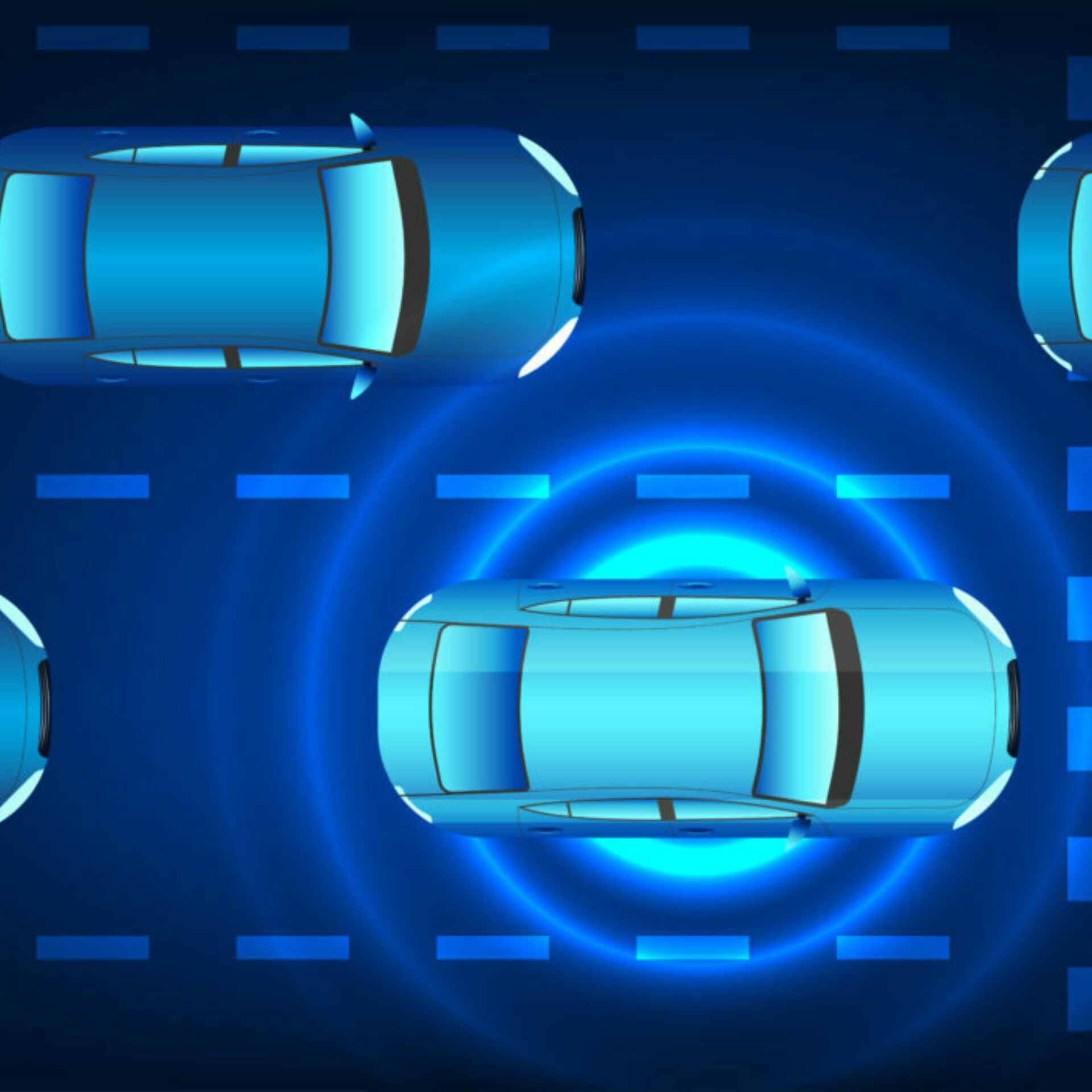 Graphic of autonomous vehicle